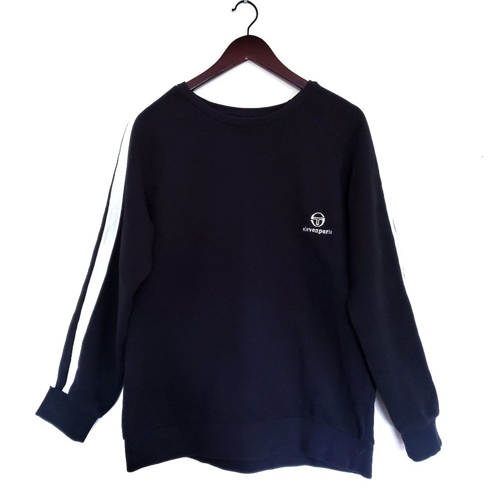 Sergio Tacchini x Eleven Paris Limited Edition Sweatshirt– Black